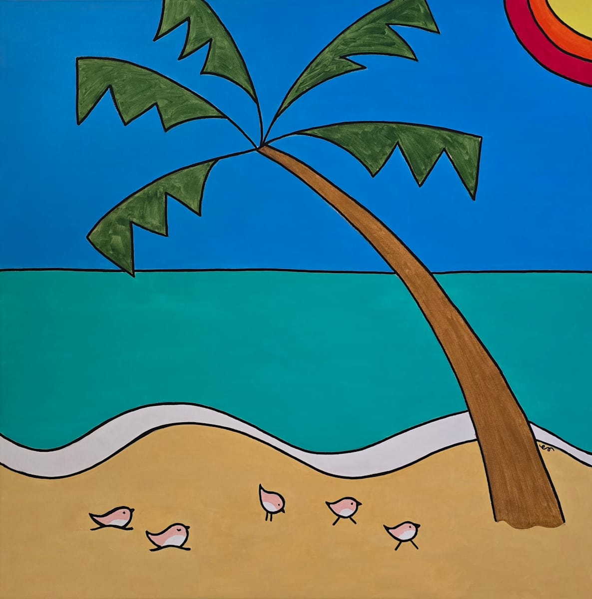 Peaceful Beach 2 by Eileen Saunders 