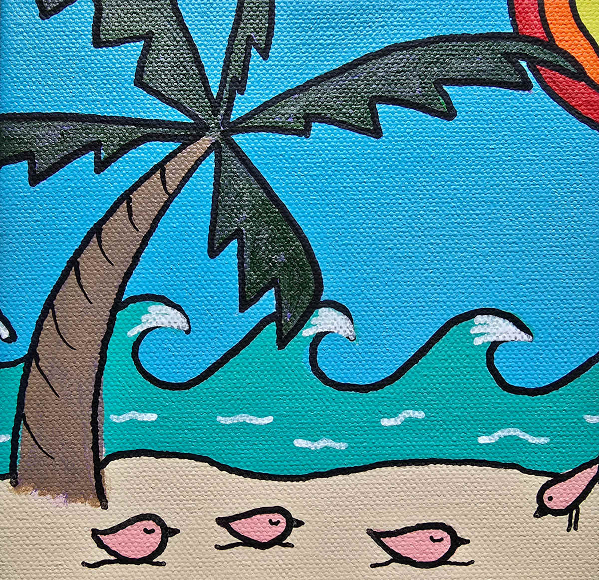 Shady Beach by Eileen Saunders 