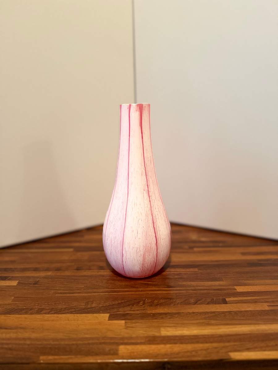 The Pinstripe Teardrop Vase by JD Hecht 