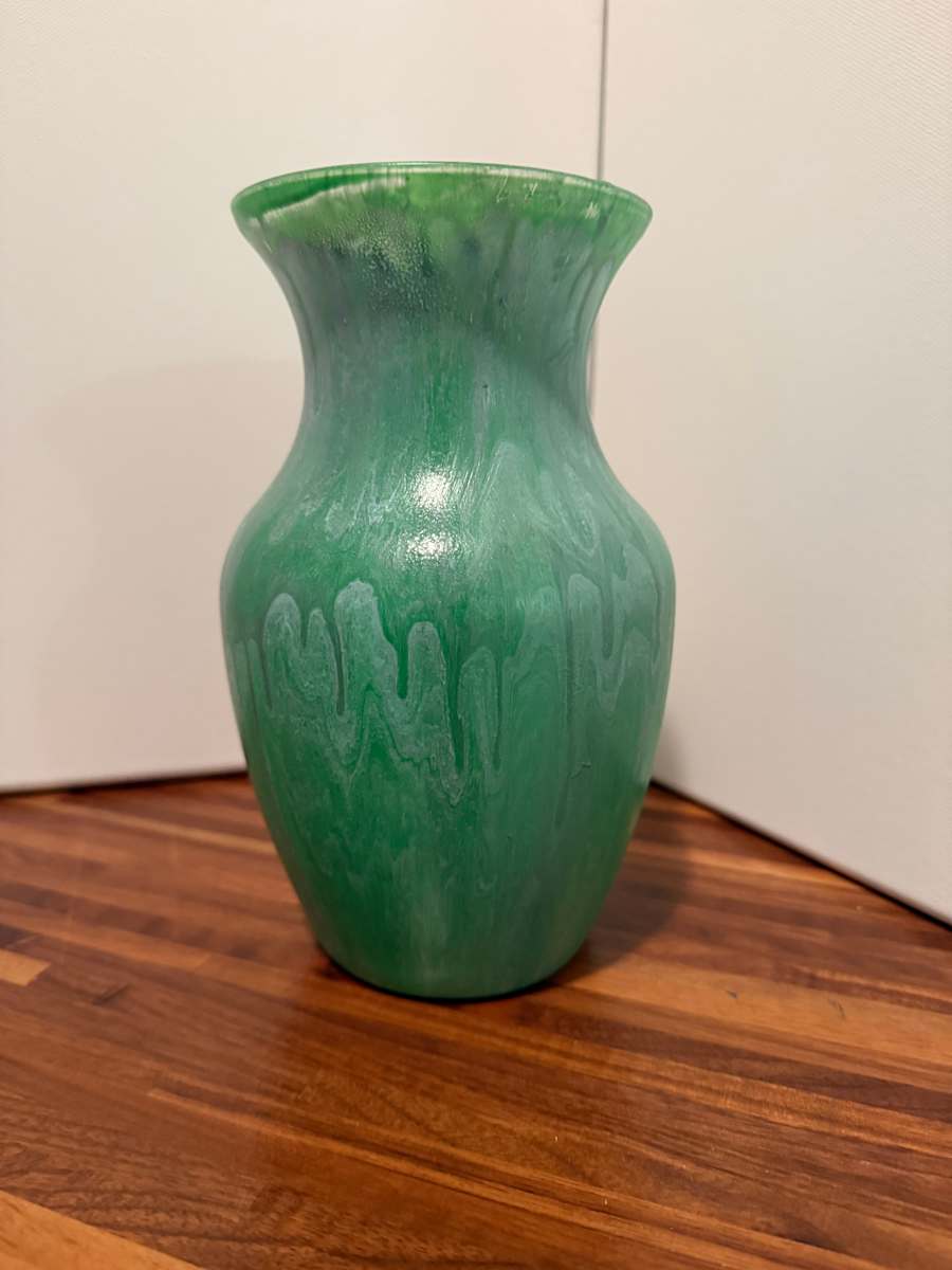 Green Marble Vase by JD Hecht 