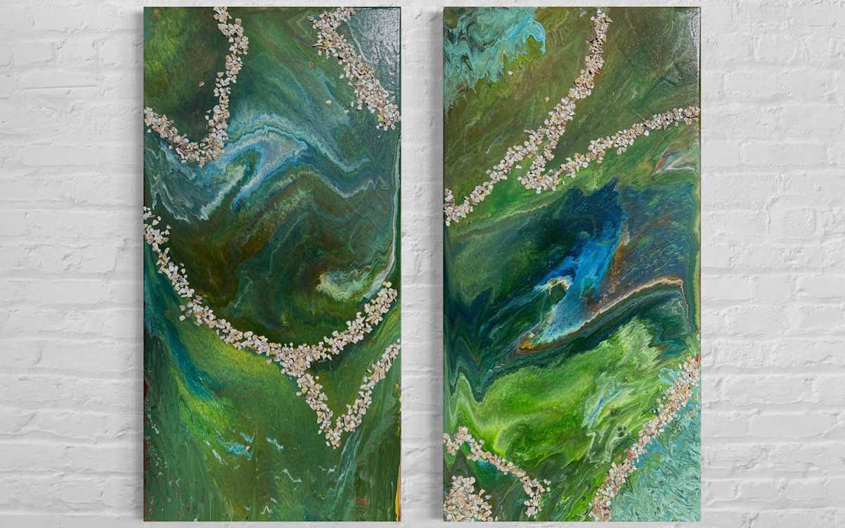 Verdant Currents by JD Hecht  Image: Verdant Green (White Brick)
