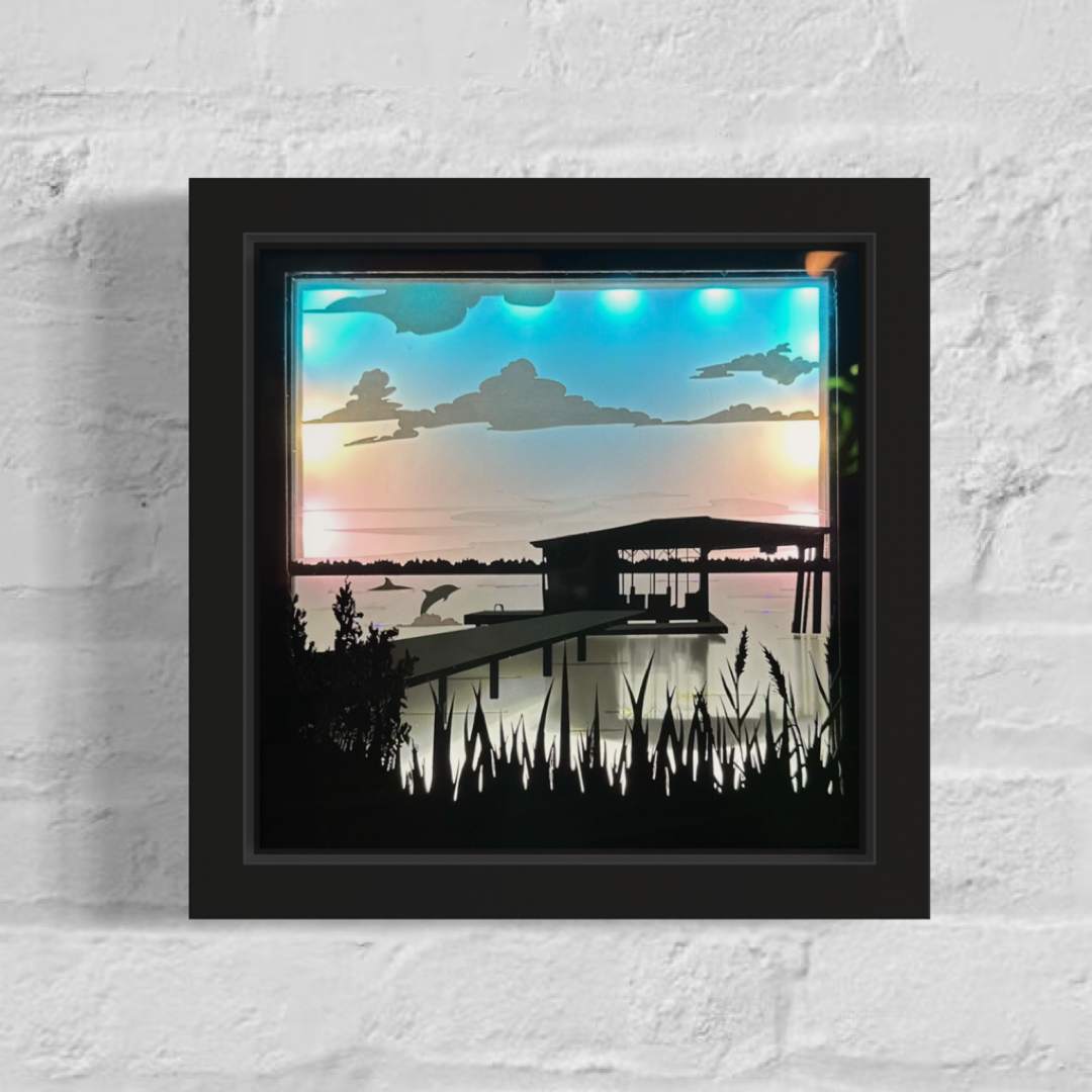 Coastal Serenity: Boathouse by JD Hecht 