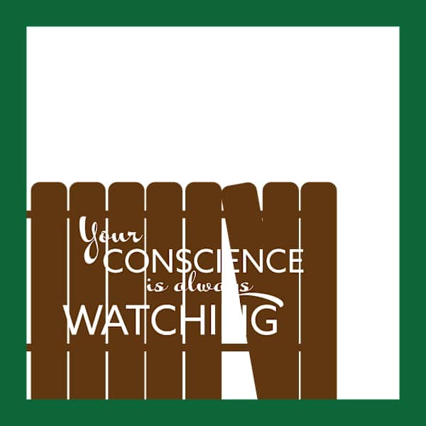 Your Conscience is Watching BOX by JD Hecht | Creatively Cutz Studio, Image 1.