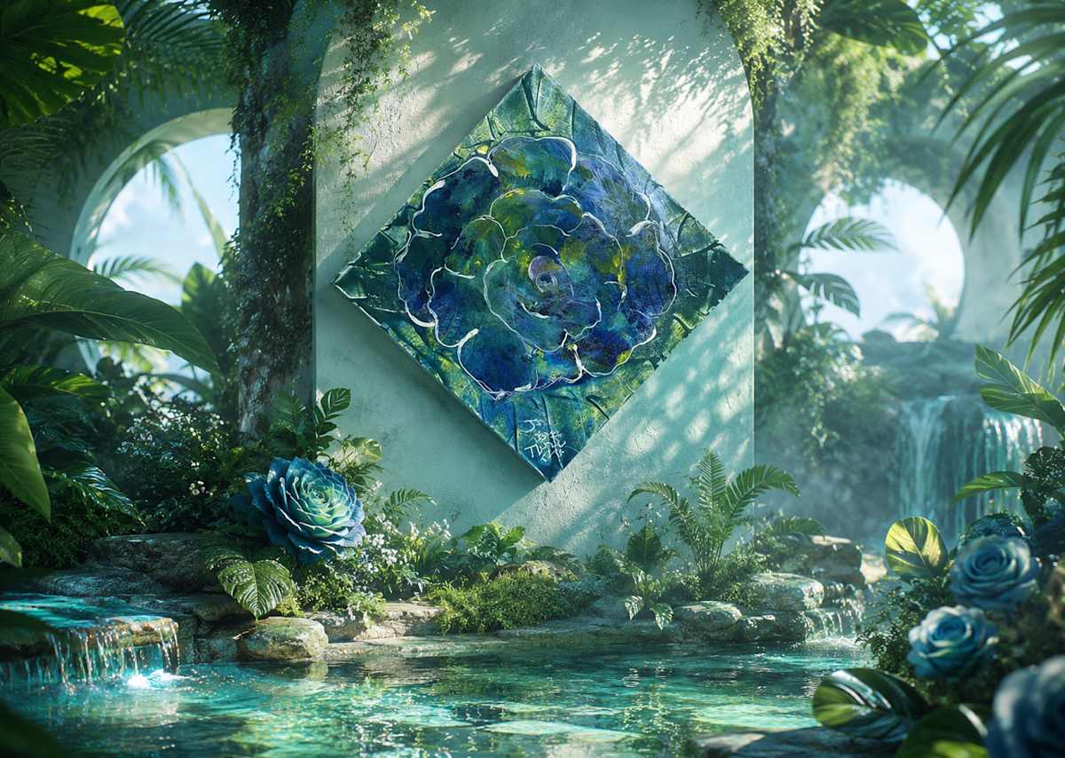 Caribbean Rose: Immersive Original Edition #1 by JD Hecht | Creatively Cutz Studio, Image 1.
