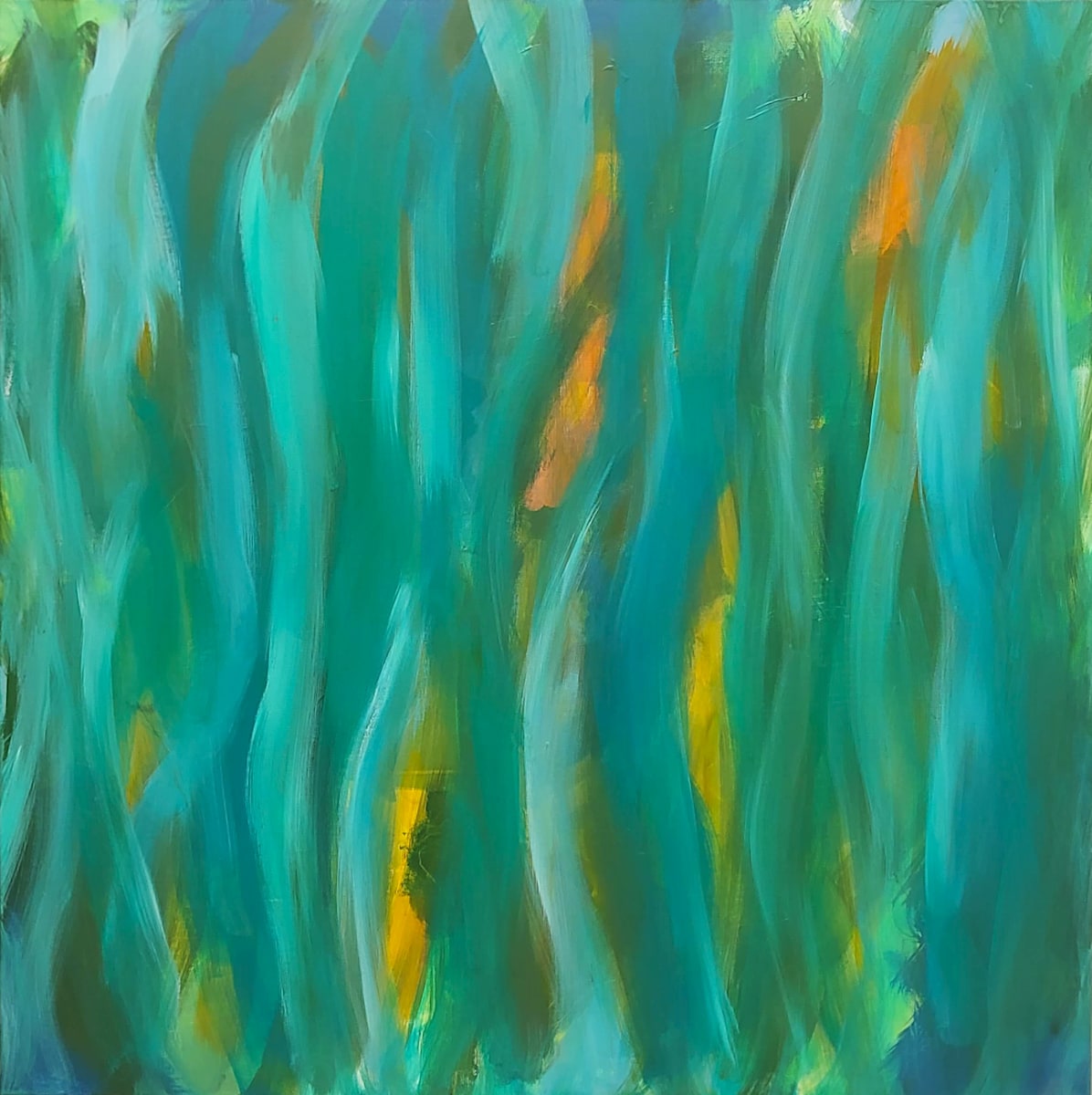 Sunset through the reeds by Kate Hessling 