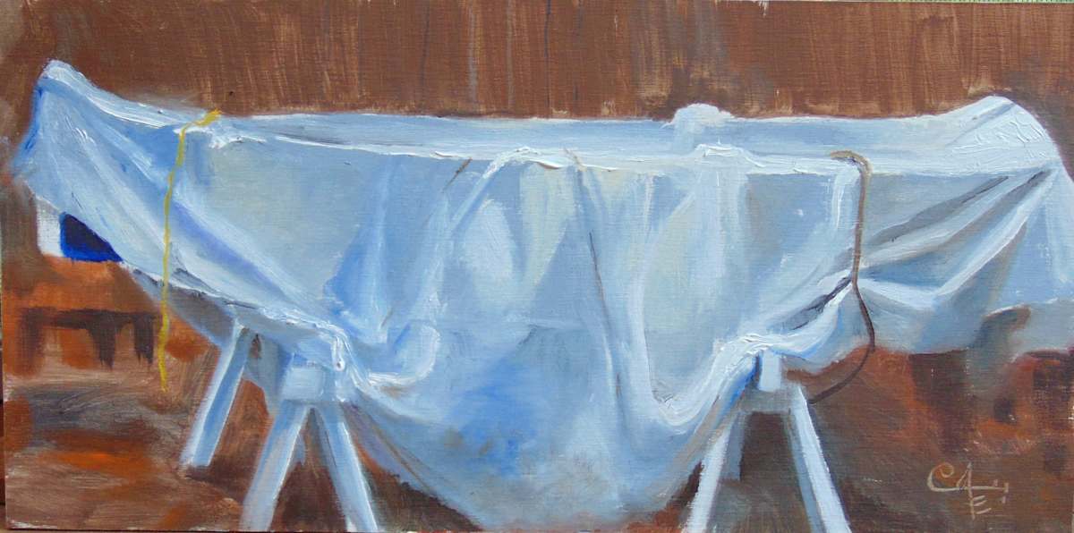 Skiff Under Cover by Catherine Kauffman, Image 1.