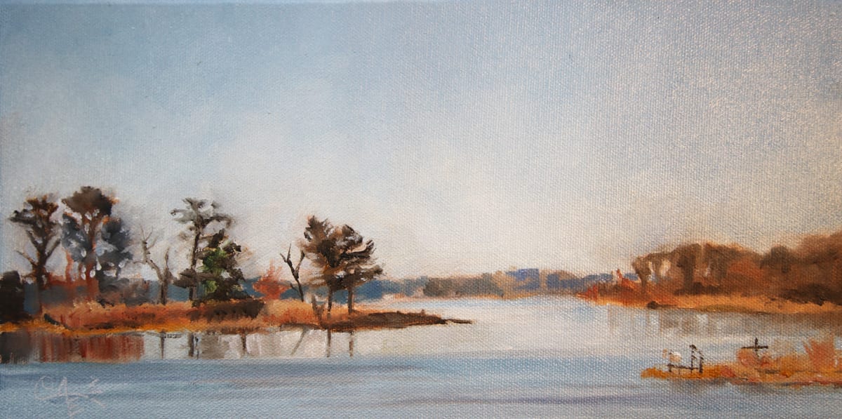 View from Fleeton Boat Launch Small by Catherine Kauffman 