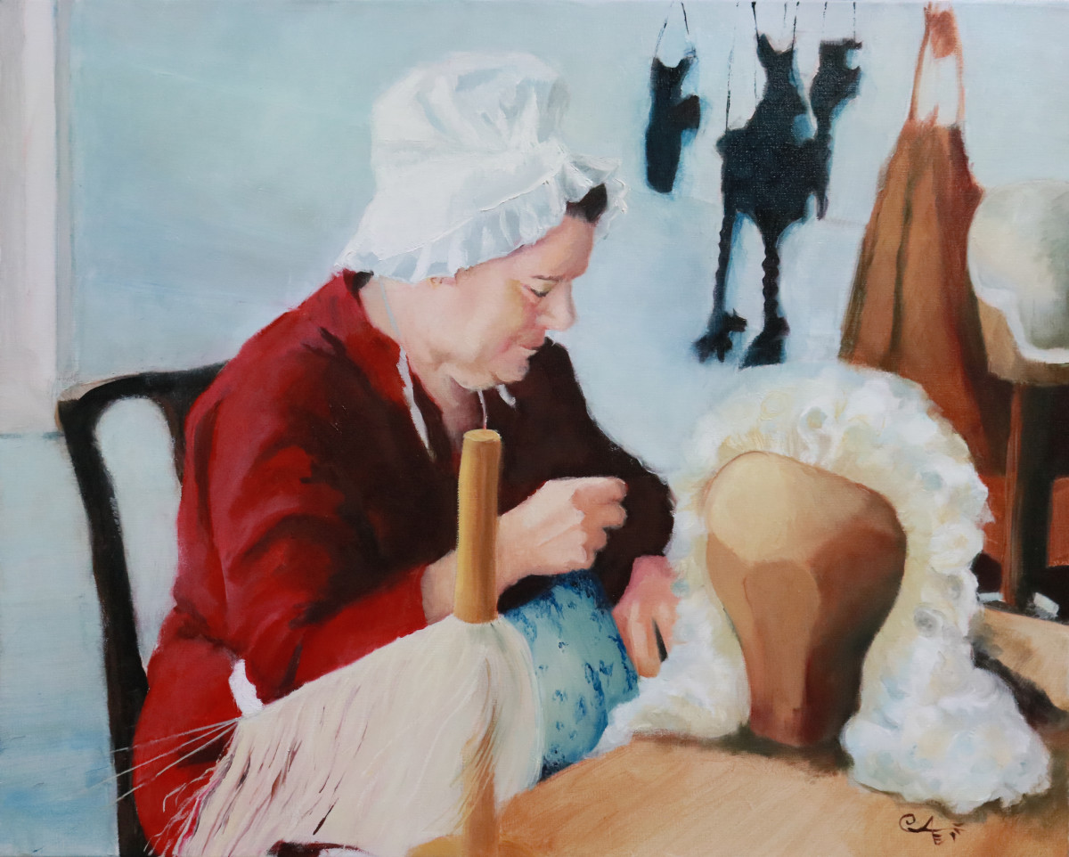 Colonial Williamsburg Wigmaker by Catherine Kauffman 