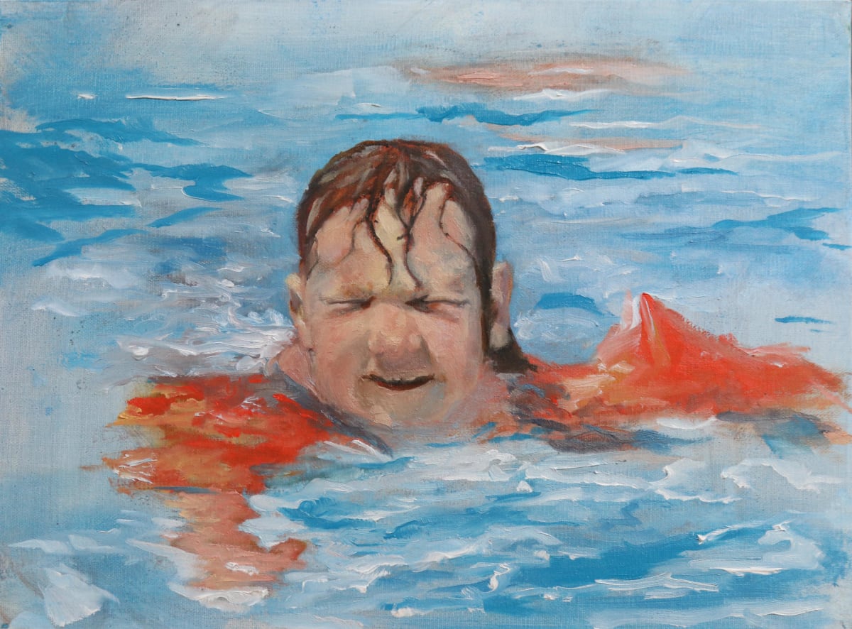 Water Bug by Catherine Kauffman  Image: Water Bug 9x12: Oil on Panel