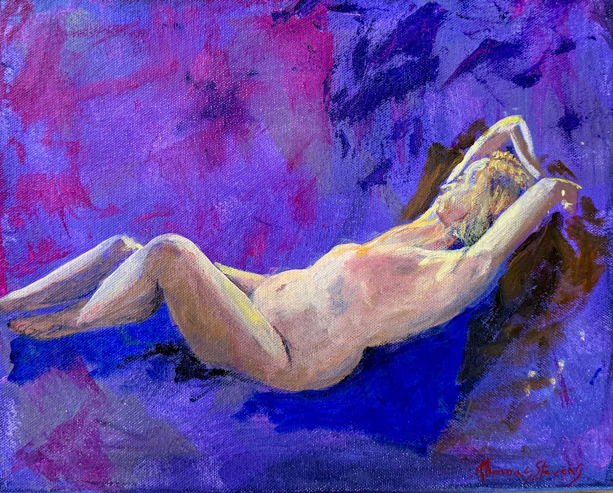 Reclining Nude by Thomas Stevens, Image 1.