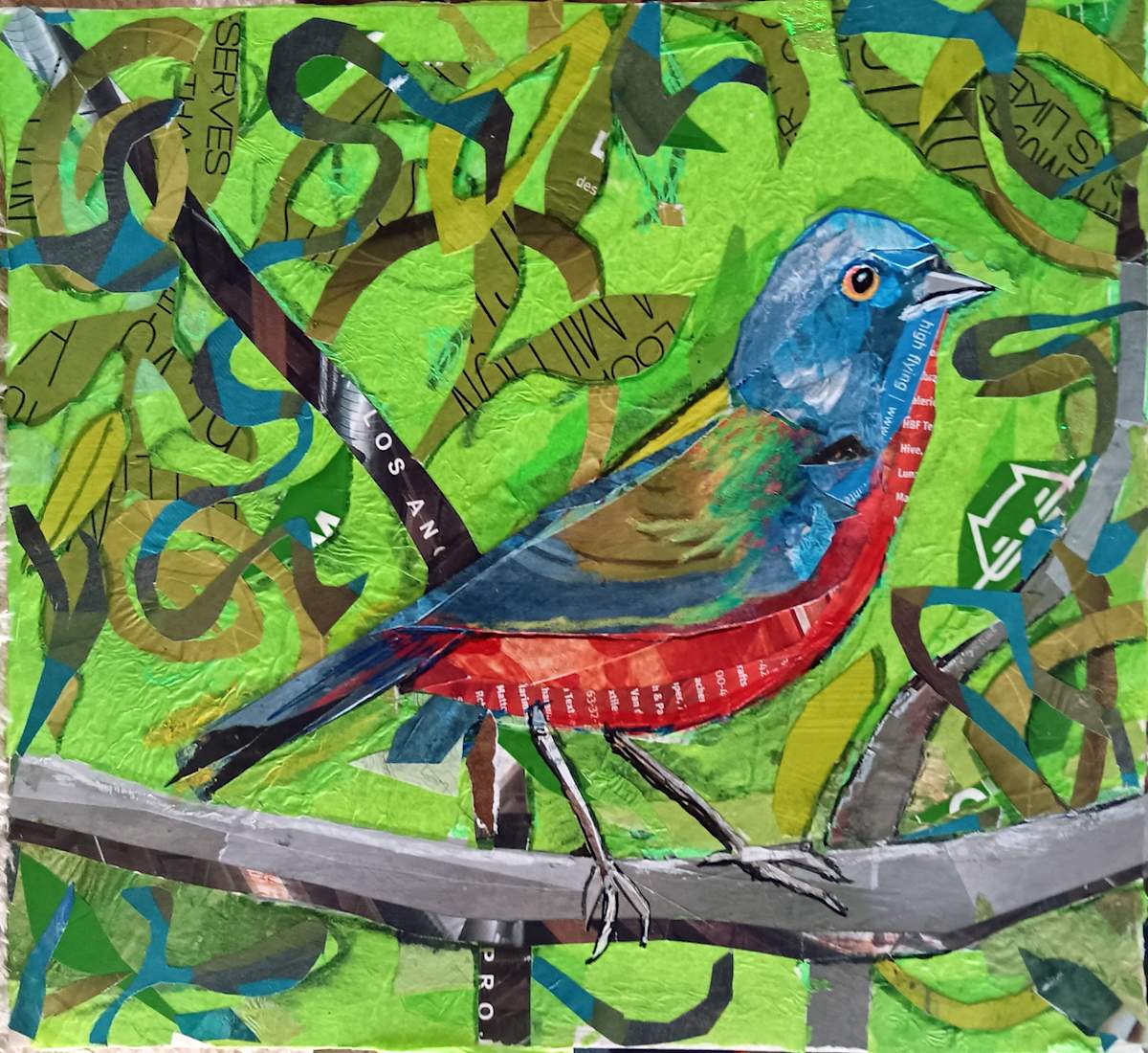 PAINTED BUNTING by Kathryn DeMarco 