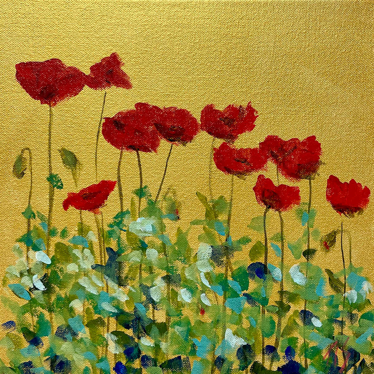 Creekside Poppies by Thomas Stevens 