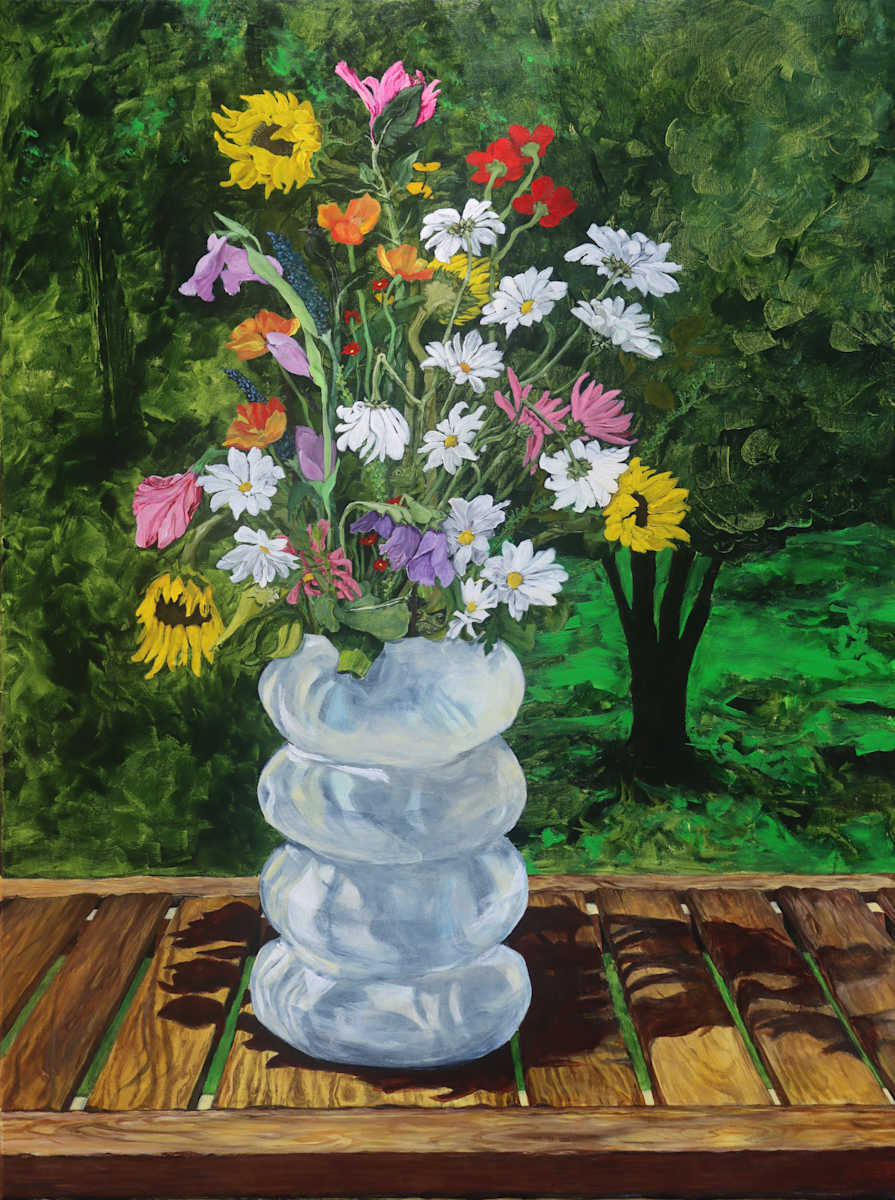 Backyard Vase by Carrie Alter 