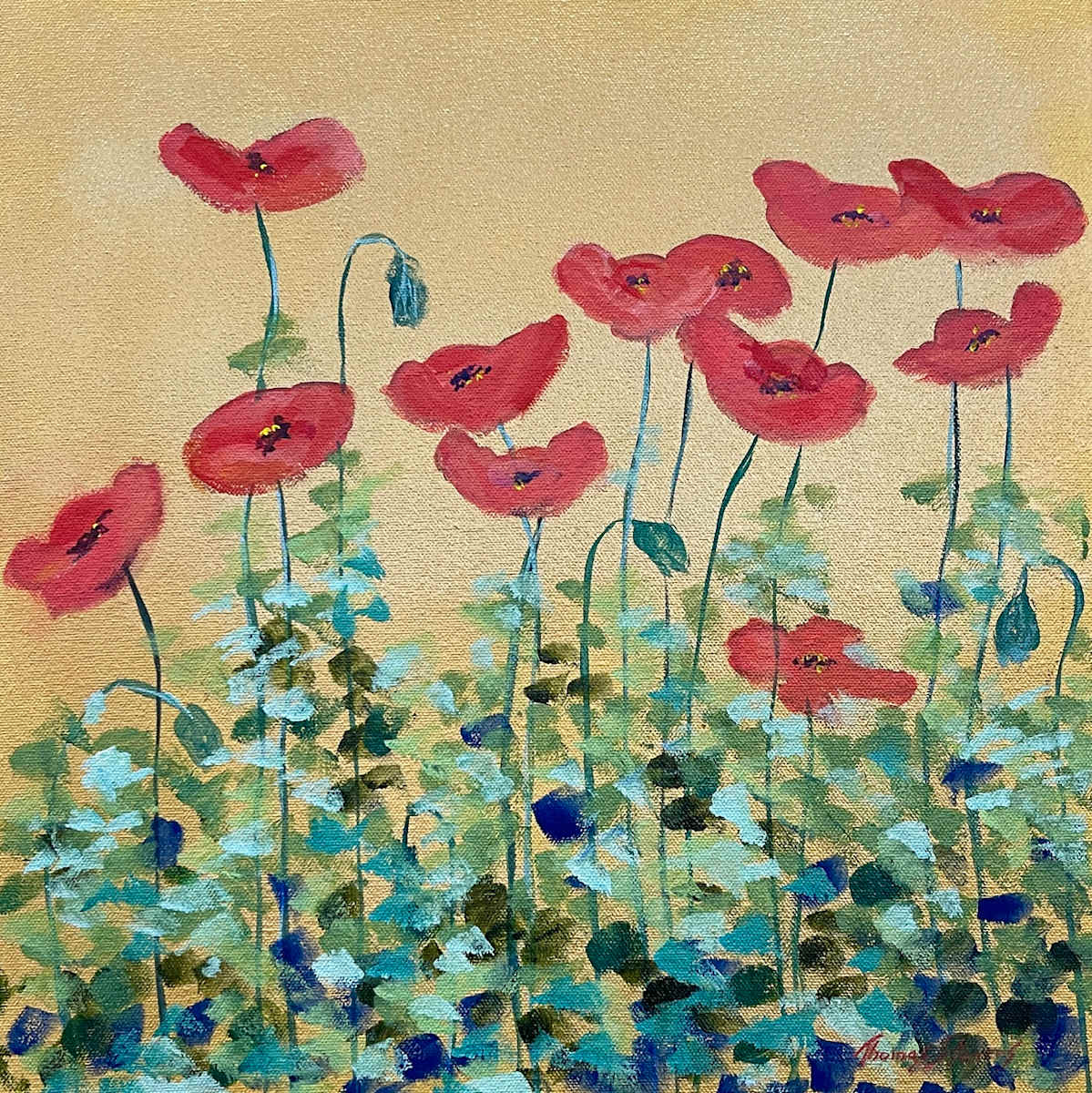 Creekside Poppies by Thomas Stevens 