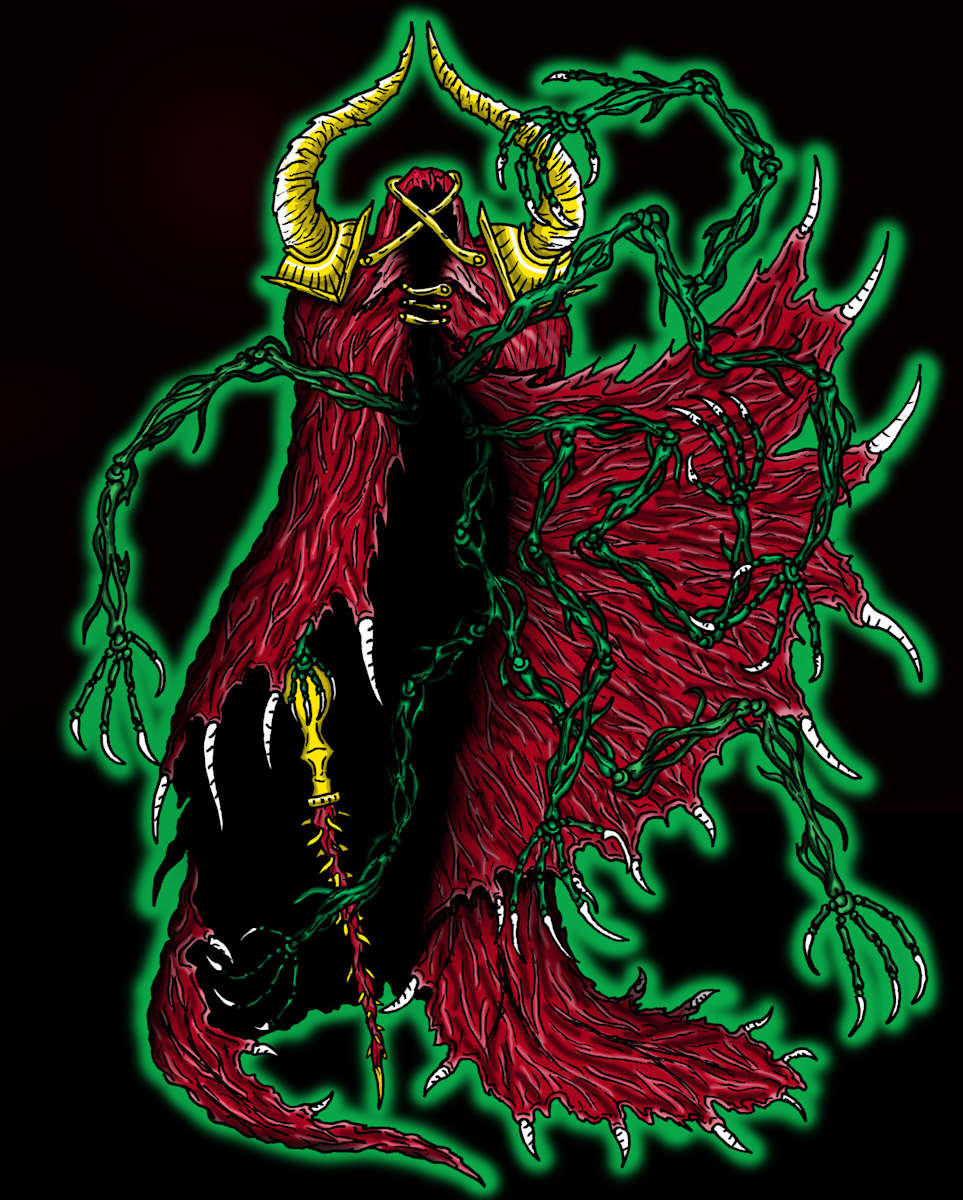Blood Cloaked Man by Adrien Law II, Image 1.