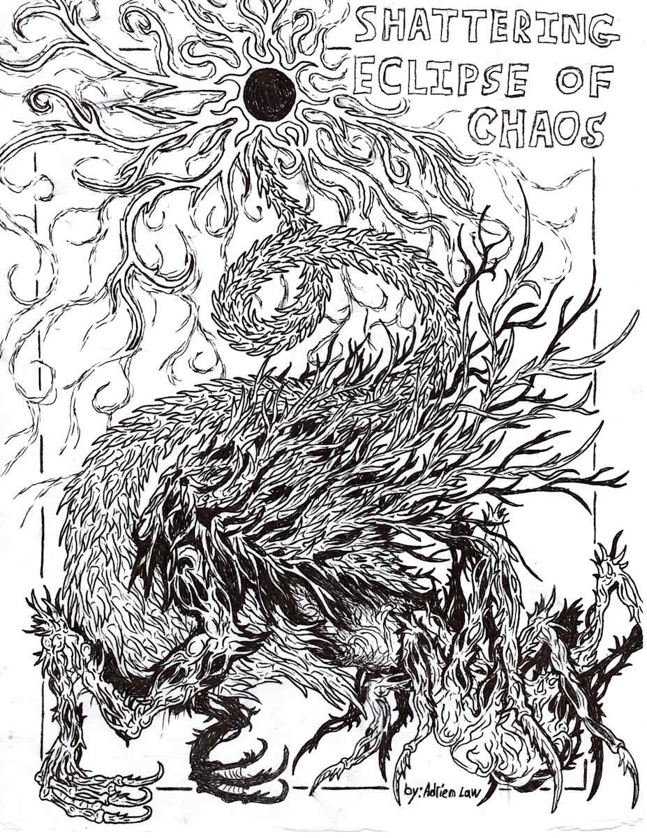 Shattering Eclipse of Chaos by Adrien Law II, Image 1.
