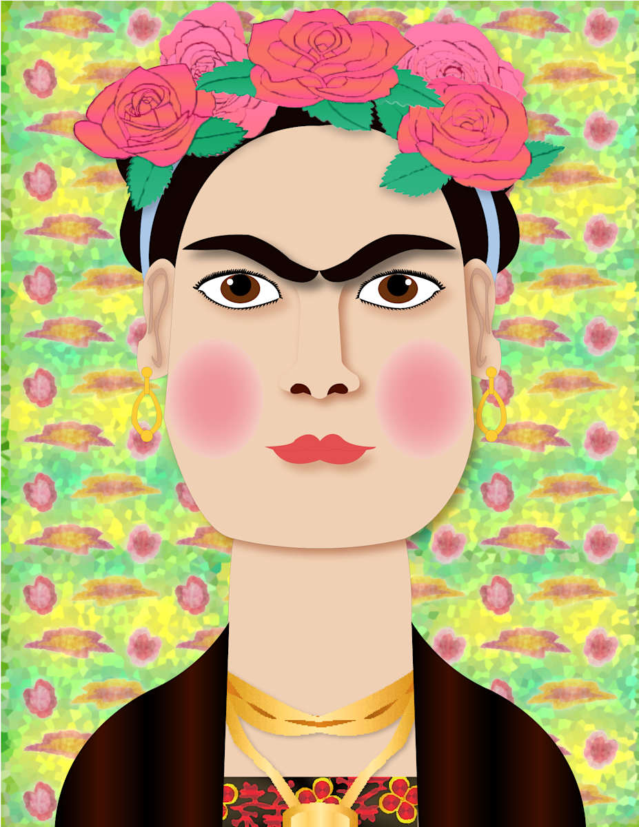 Frida Kahlo Portrait by Allie Gestner, Image 1.