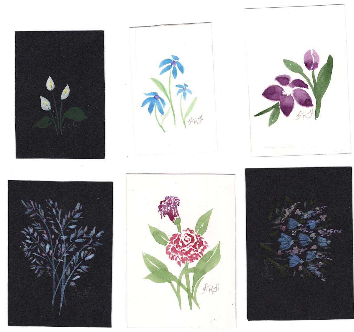 Watercolor  Vignettes 3 by HRH, Image 1.