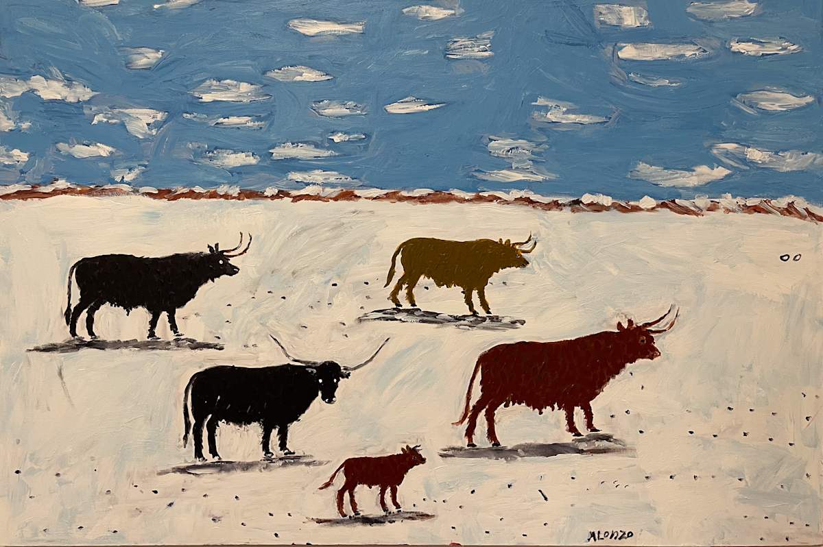 0 - Five Cows by Alonzo Clemons, Image 1.