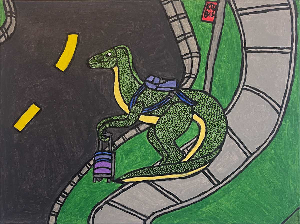 Raptor Waiting At the Bus Stop by Nicole Vanston, Image 1.