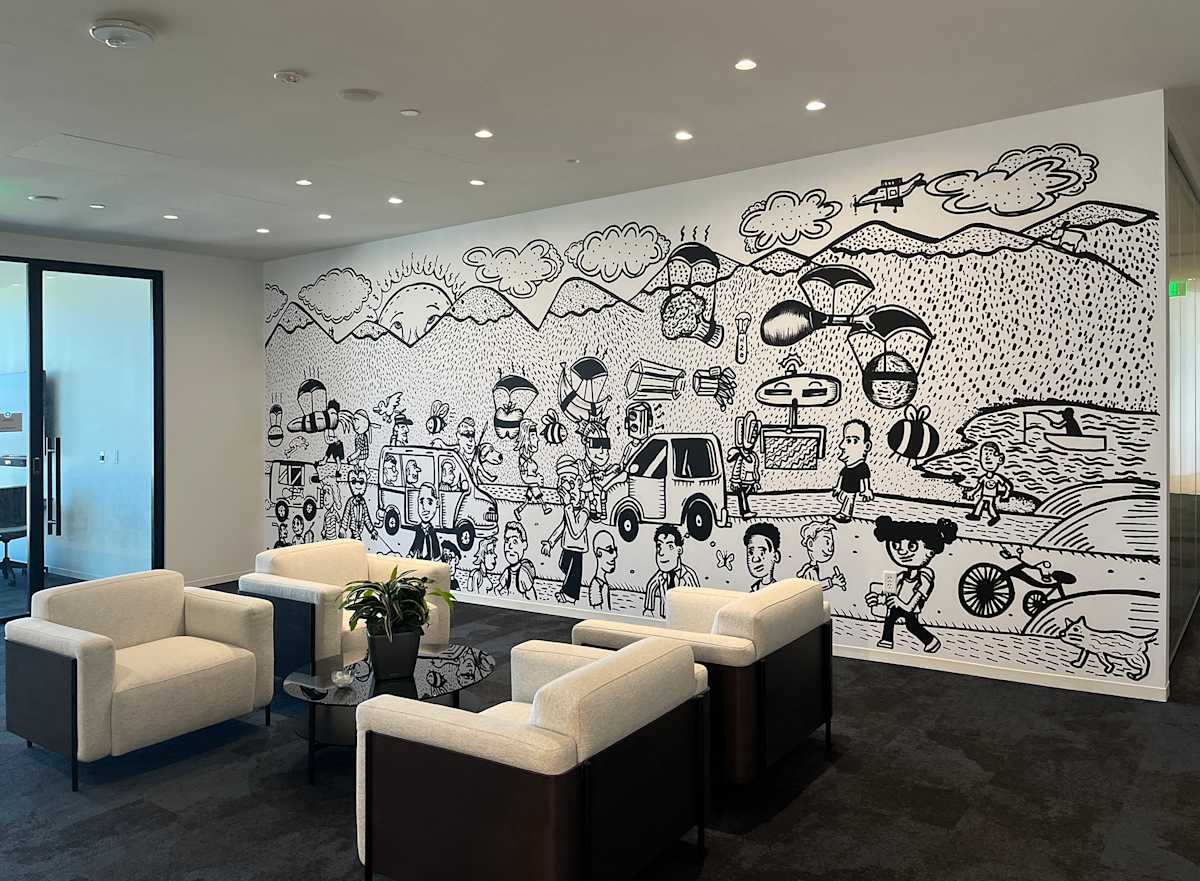 Modivcare Mural by Collaboration AJ Kiel and Josiah, Image 1.