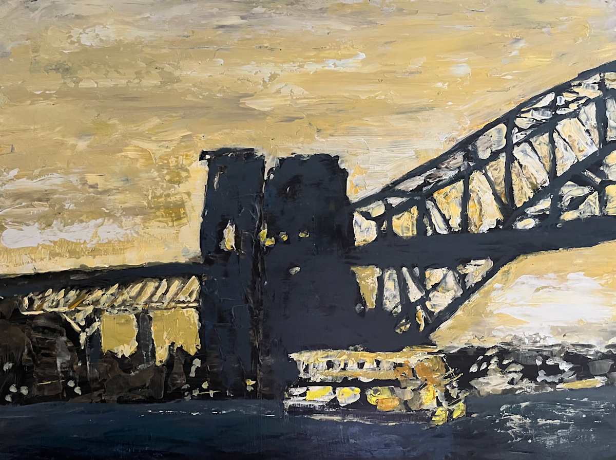 Harbour bridge at night by Ian Collins 