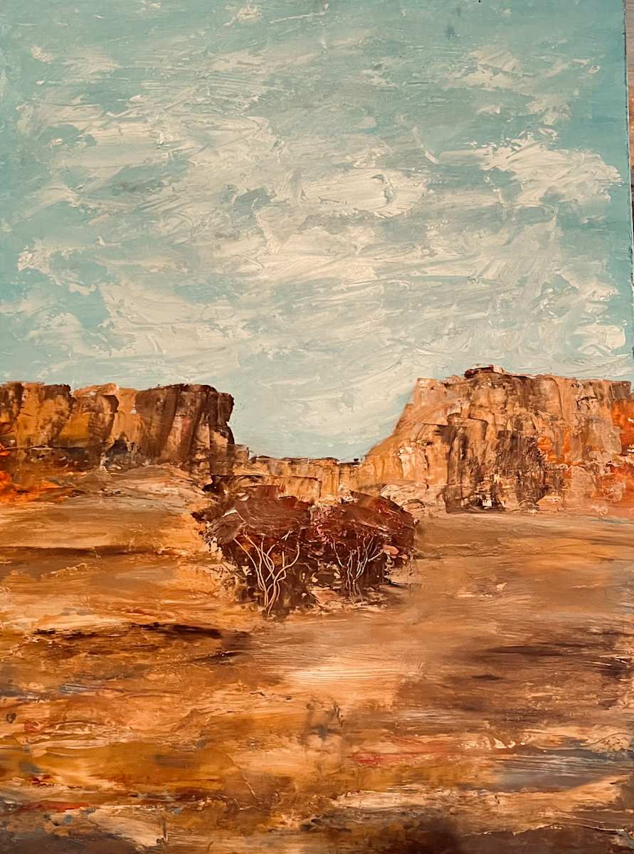 Lonely Trees Larapinta by Ian Collins, Image 1.
