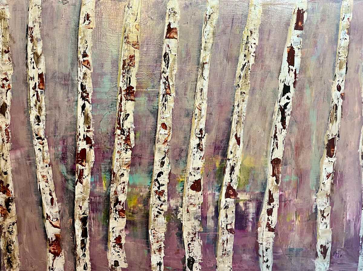 Birch Trees by Ian Collins 