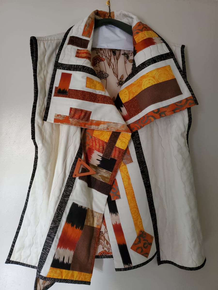 Off The Grid Vest - Geometric by Jeanette Floyd  Image: Size Medium