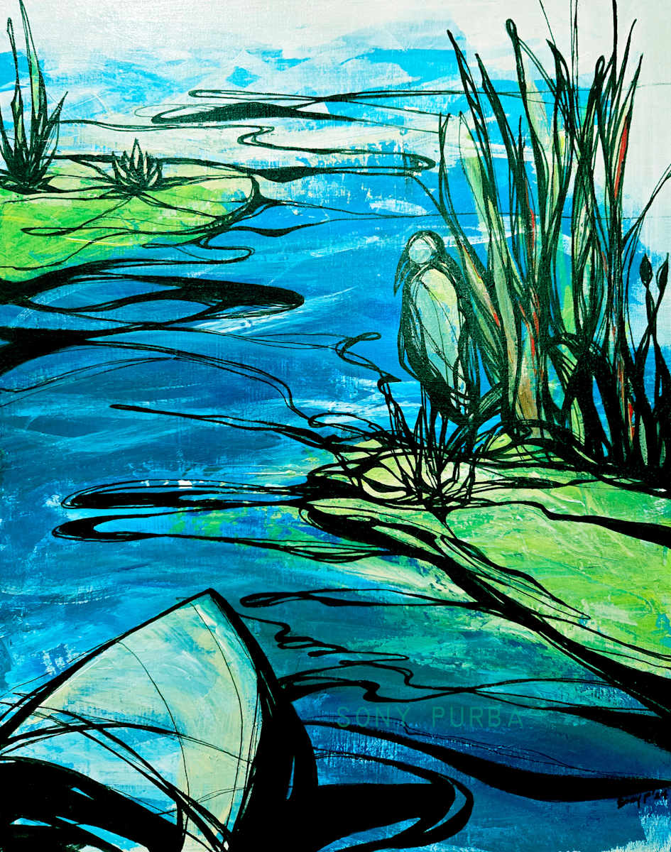 Peaceful Heron by Sony R. Purba, Image 1.