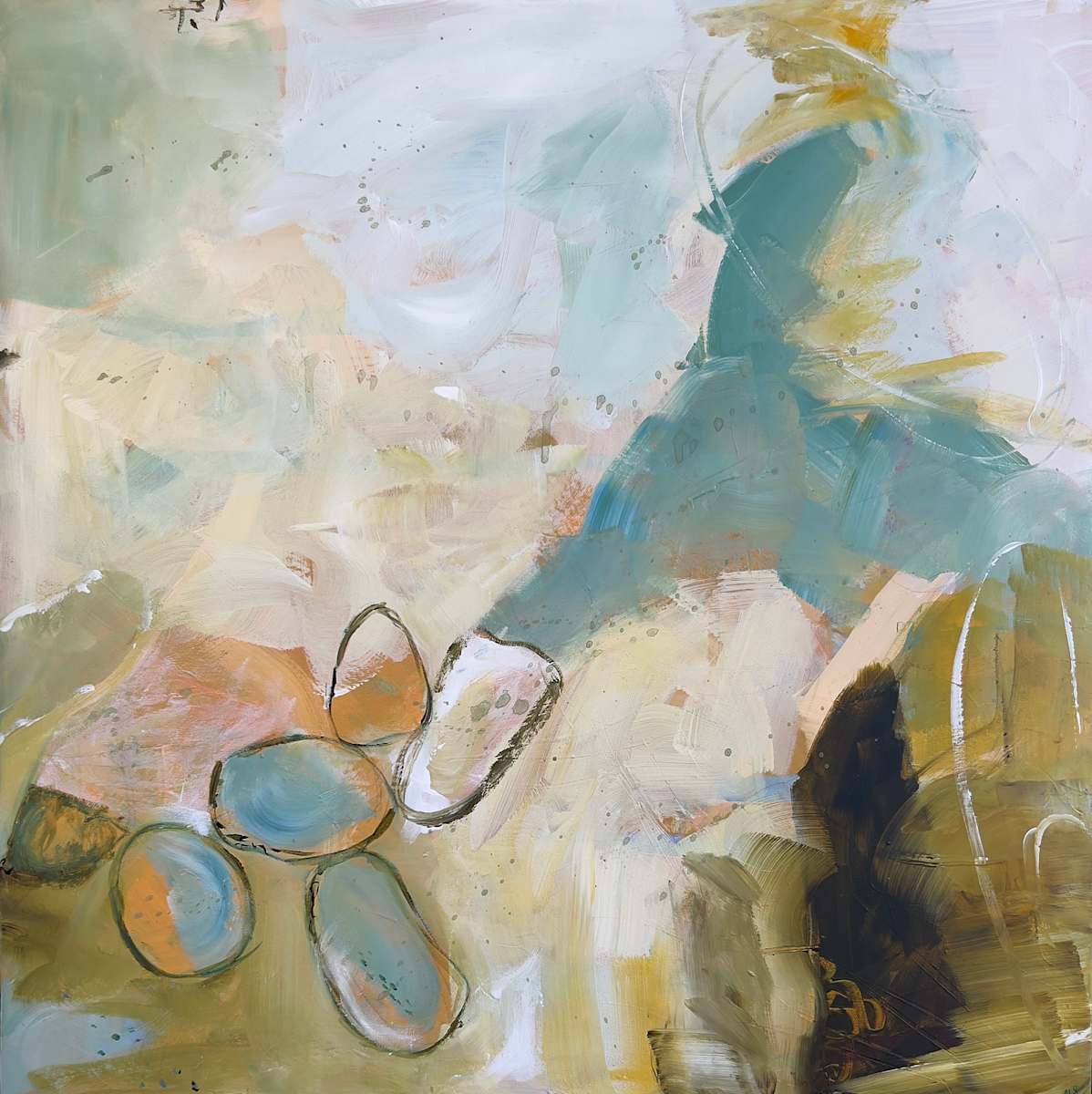 "Beach Rocks" by Margi Smith  Image: What washes up on a beach walk