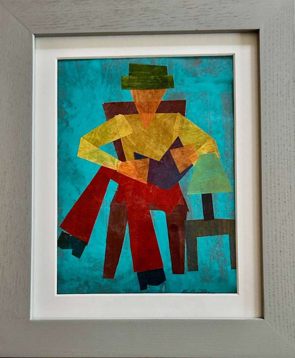 MAN READING BOOK by Phyllis Brody 