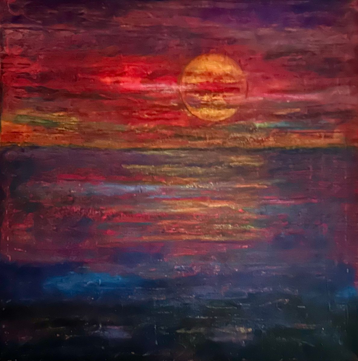 SUNSET ON SALT FLATS by Phyllis Brody 