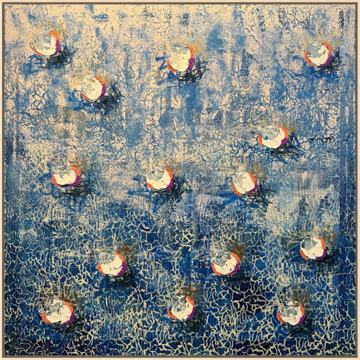 Sandbar Oysters | original, framed by Kate DeOssie, Image 2.