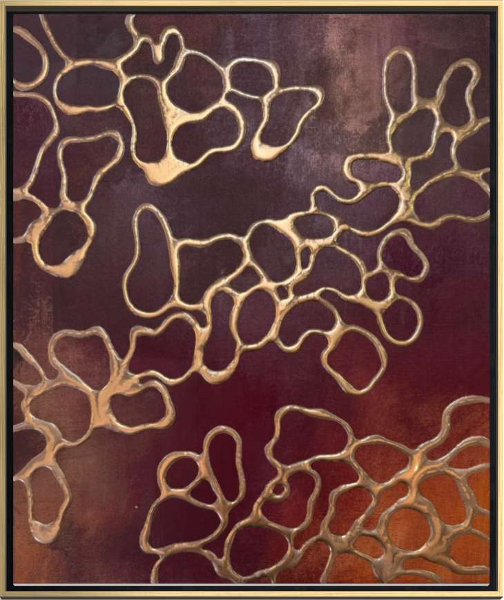 Crimson Light | original, framed by Kate DeOssie, Image 1.