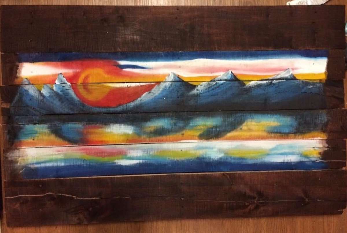 Colorado Flag reflection by Bibiana Rivero  Image: Abstract Colorado Flag Reflexion