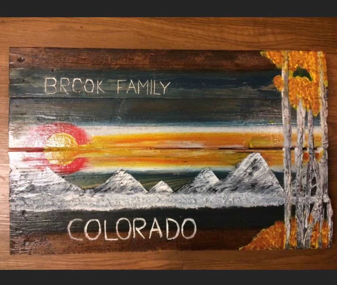 Colorado Flag on Wood by Bibiana Rivero  Image: Colorado Flag on Wood 