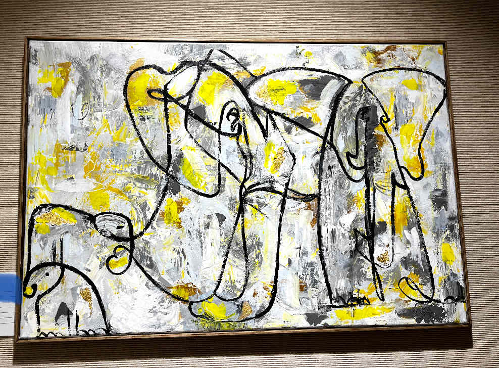 Elefant Fam. by Bibiana Rivero  Image: Abstract Elefant Fam by Request