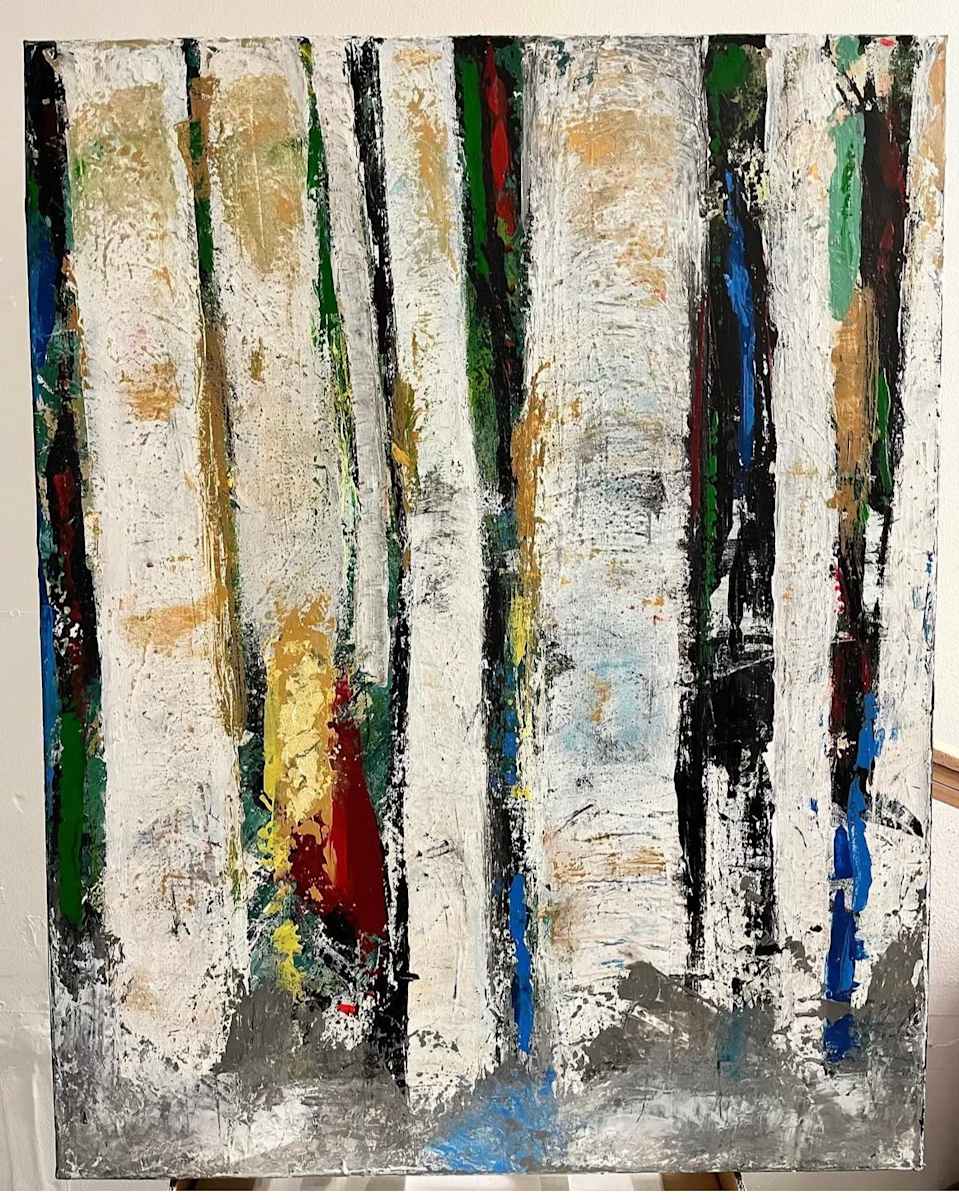 Aspens by Bibiana Rivero  Image: Aspens  a lot of behind 