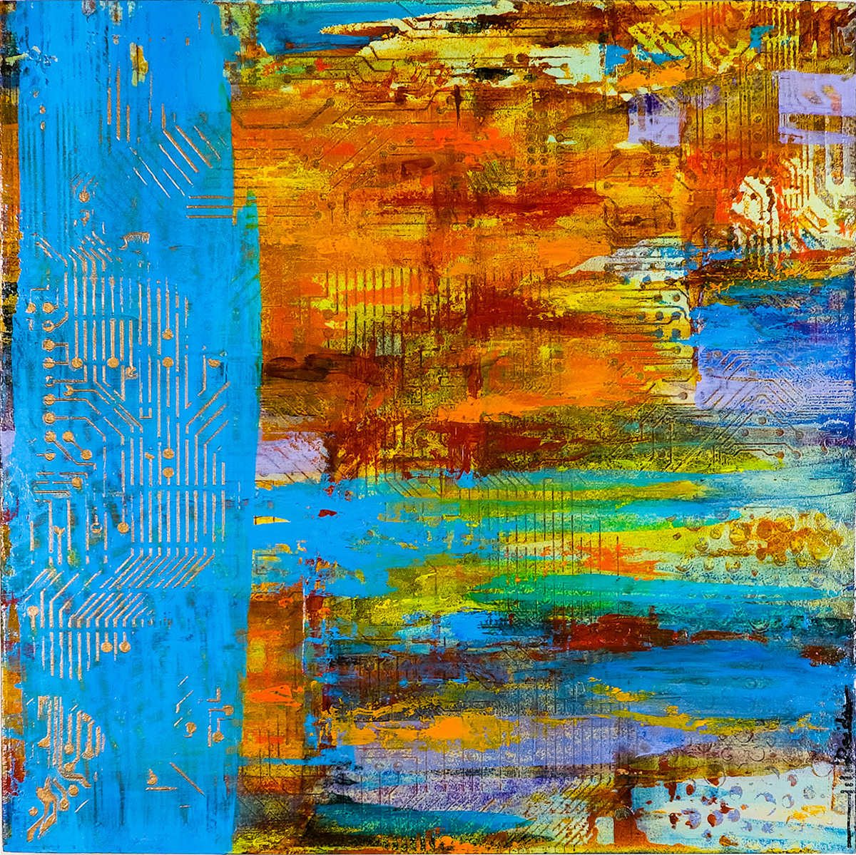 Blue Tech by Deidre Greenly  Image: on loan - currently unavailable
