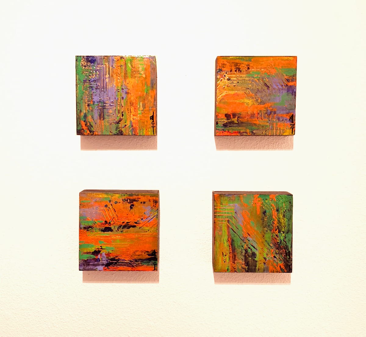 Hot Spot #1-4 by Deidre Greenly  Image: private collection