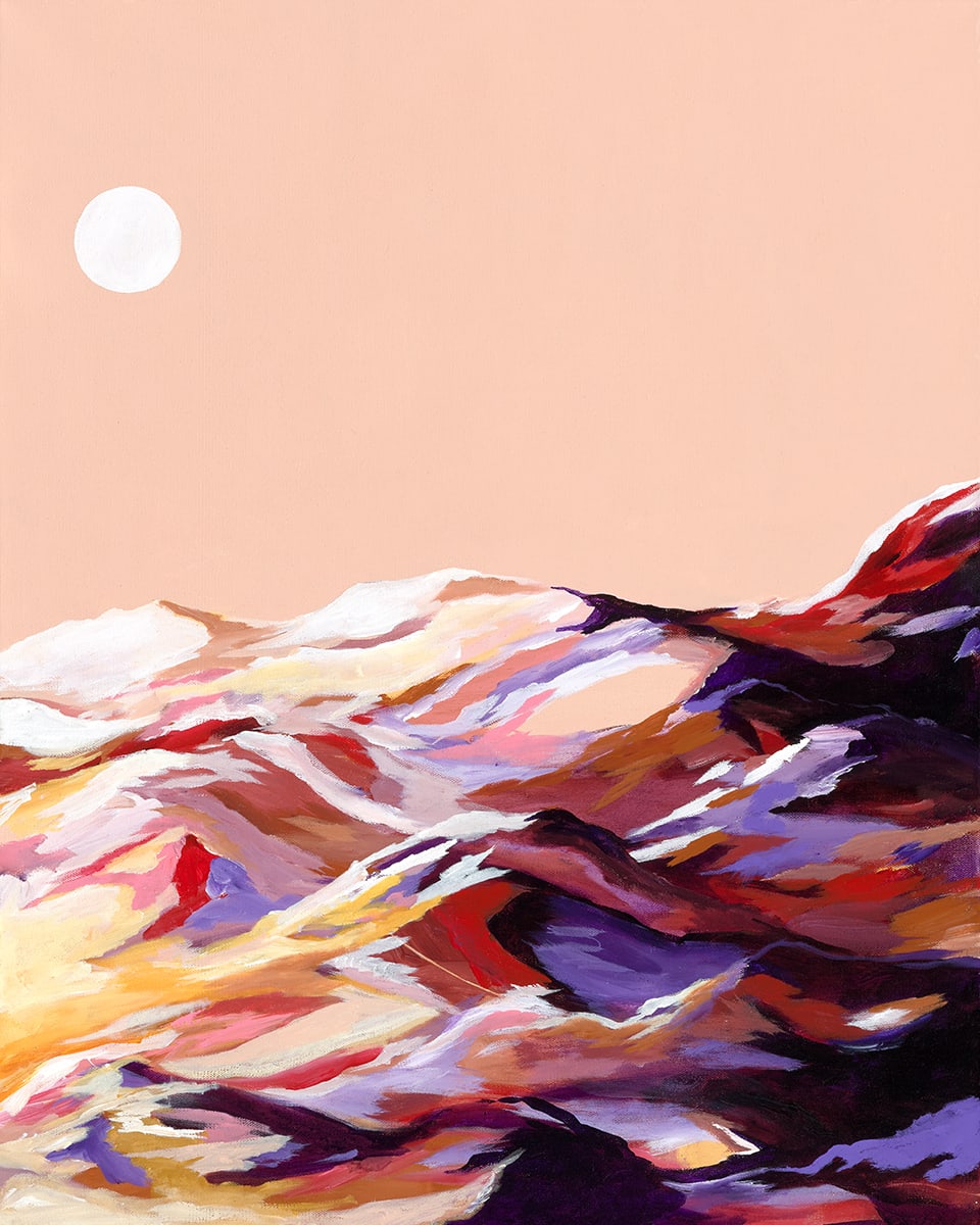 Moonrise Over Dunes by Allison Hunt 