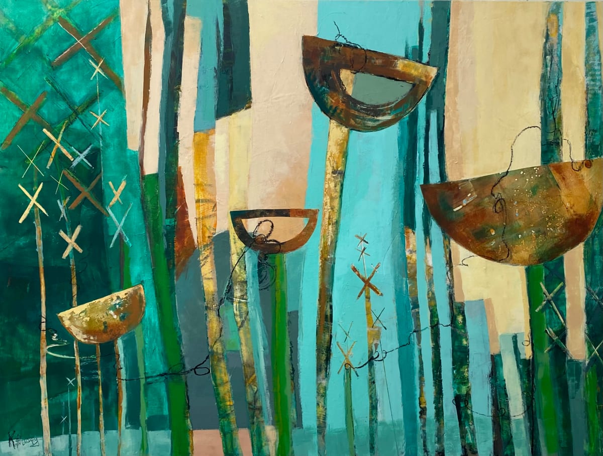 Midnight Dance in the Garden by Karin Husty 