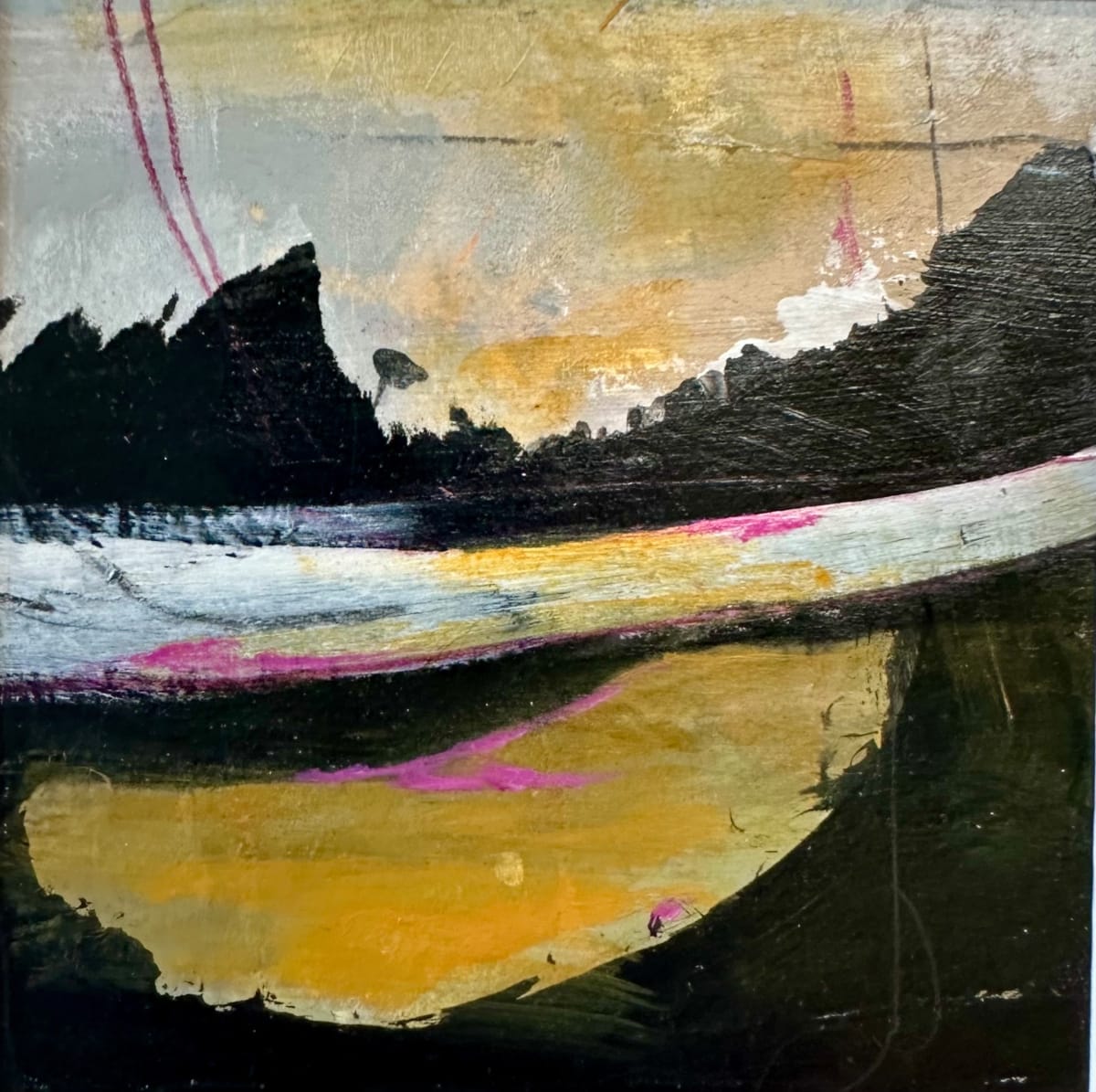 Ochre and Magenta 103 by karin 
