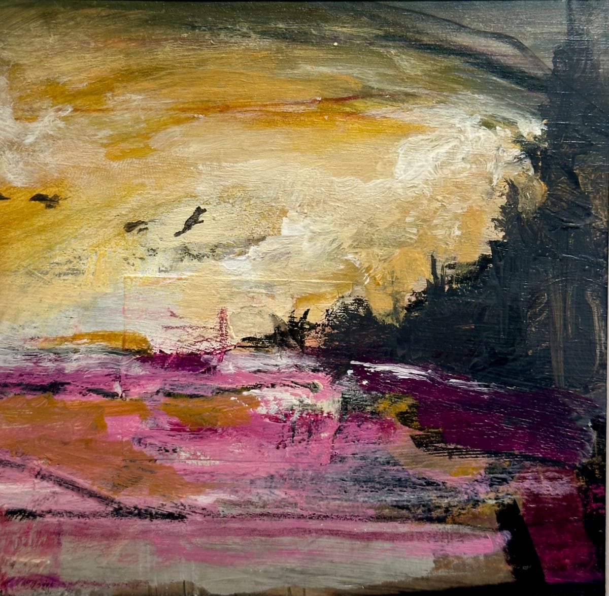 Ochre and Magenta 108 by karin 