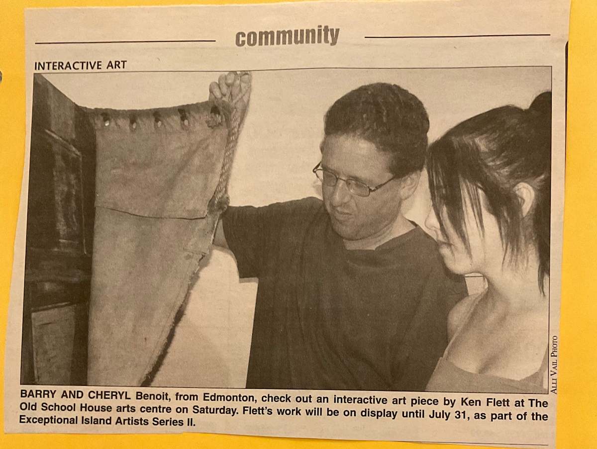 Interactive art by Ken Flett 