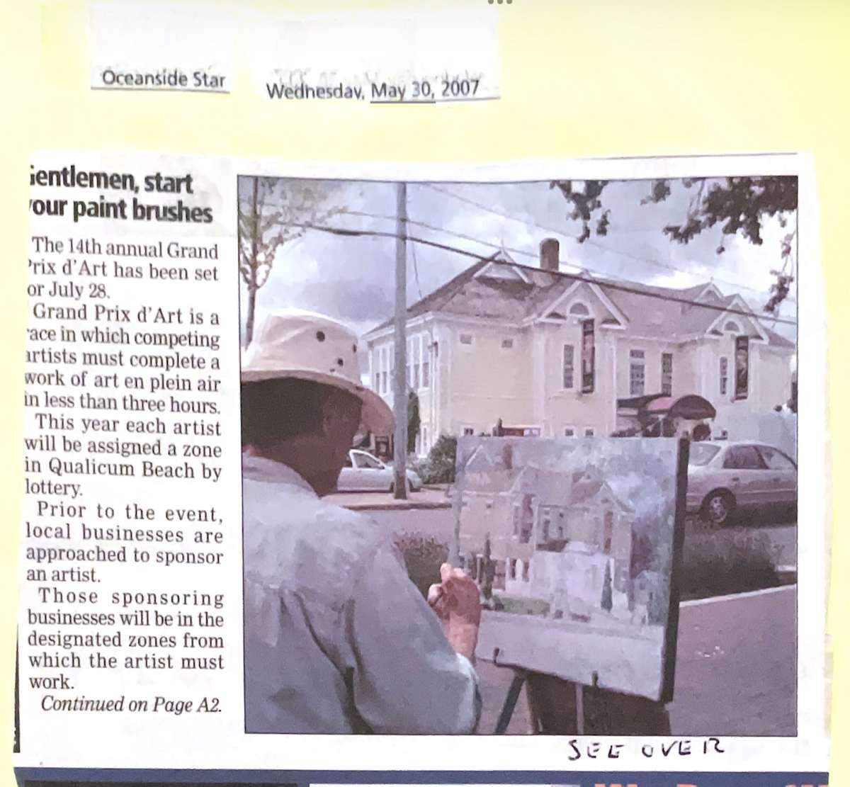 Gentleman, start your paint brushes- News article 2007 