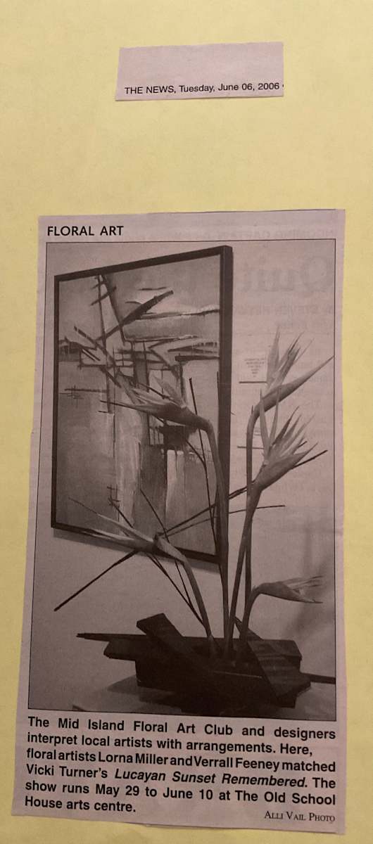 Floral Art by Lorna Miller, Verrall Feeney, Vicky Turner 