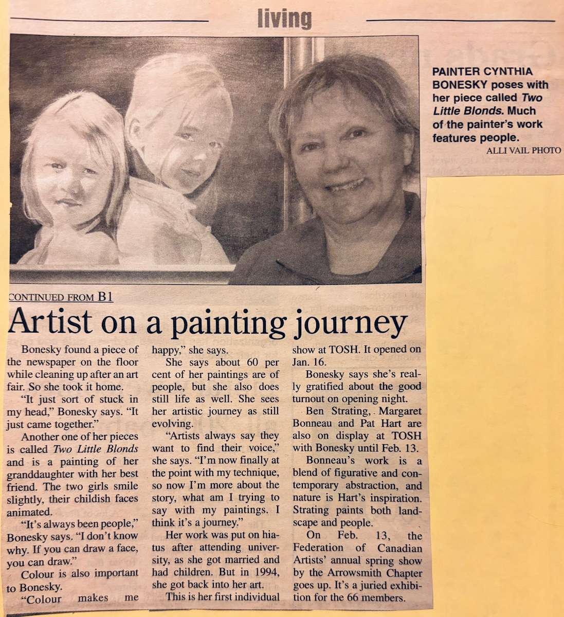 Artist on a painting journey by Cynthia Bonesky, Margaret Bonneau, Pat Hart, Ben Strating 