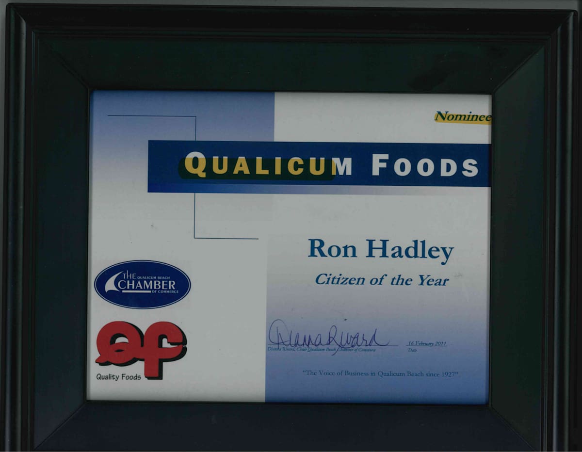 Citizen of the Year Plaque - Ron Hadley by Ron Hadley 